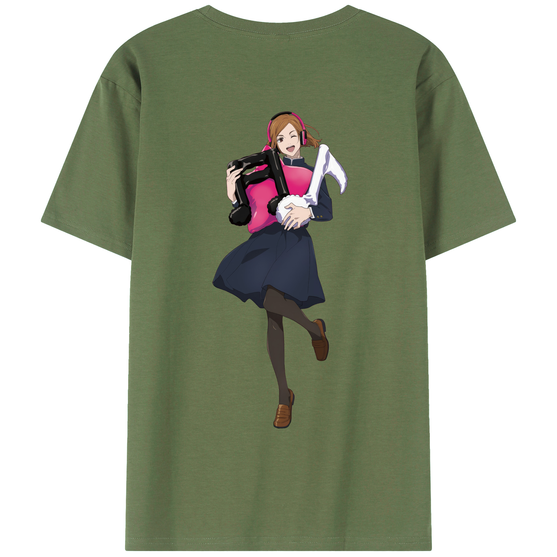 （画像用） 呪術廻戦 Jujutsu Kaisen 綿100％ メンズ半袖Tシャツ（バックプリント） 通気性